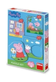 Puzzle Baby 3w1 Świnka Peppa