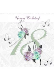 Karnet Swarovski kwadrat CL1618 Urodziny 18