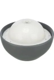 Vital Dome, poidło automatyczne, ceramiczne, szaro/białe, 20 x 10 x 20 cm