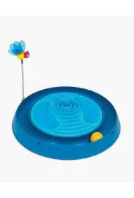 Tor Play n Scratch z masażerem i kocimiętką, 4 x 36 x 39, 5 cm, niebieski