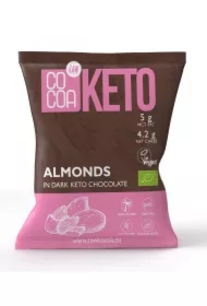 Migdały w czekoladzie keto z olejem MCT bez dodatku cukru