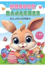 Wesoły zajączek kolorowanka