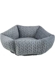 Livia, legowisko, dla psa/kota, okrągłe, szare, 50 cm