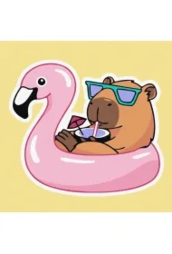 Malowanie po numerach - Kapibara na wakacjach Kids