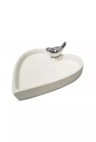 Dekoracja ceramiczna z ptaszkiem