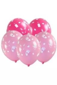 Balony Baby shower dziewczynka