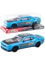 Wyścigówka z napędem na tył niebieska