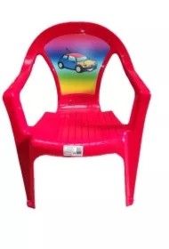 Krzesełko plastikowe czerwone
