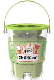 Piasek kinetyczny naturalny foremka zielony 500g