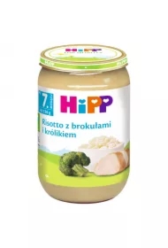 Risotto z brokułami i królikiem po 7. miesiącu