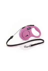 Smycz new classic sznurek 5 m, rozm. s, różowa, 12kg
