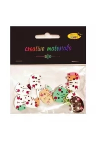 Guziki ozdobne Kotki 2 20x16mm