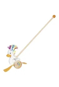 Drewniana kaczka Lou na patyku Goki