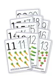 Plansze edukacyjne A5 - Cyfry 11-20 10 kart