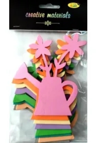 Kwiatki w konewce z pianki 9,5x12cm