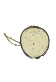 Karma tłuszczowa dla ptaków wolnożyjących w kokosie połówka