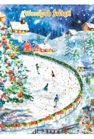 Karnet B6 Boże Narodzenie Lodowisko