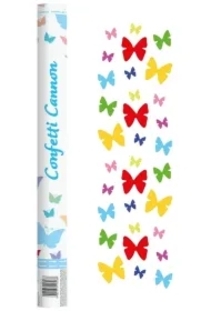 Konfetti wystrzałowe - kolorowe motylki KPKM060