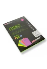 Etykiety samoprzylepne A4 fluo różowe 100ark