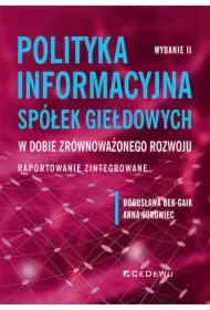 Polityka informacyjna spółek giełdowych w dobie zrównoważonego rozwoju