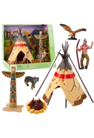 Zestaw indiański Figurki wioska indianie