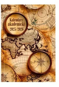 Kalendarz akademicki 2025/2026 A5 tygodniowy PCV Mapa