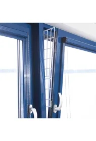 Krata zabezpieczajaca do okna, panel boczny, 62 x 16/7 cm, biały