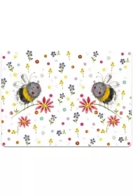 Podkładka pod talerz MT45 Pszczoły i kwiaty