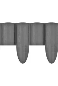 Palisada ogrodowa 4 Eco grafitowa 9,5 cm x 2,4 m