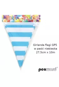 Girlanda flagi w paski niebieska