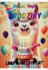 Karnet Urodzinki Lama 3K