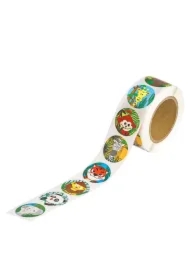 Naklejki motywacyjne 2,5cm - dżungla 500 szt