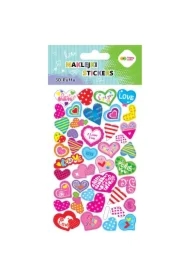 Naklejki 3D Puffy Hearts 10x20cm HAPPY COLOR