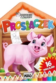 Kolorowanki z zagrody. Prosiaczek