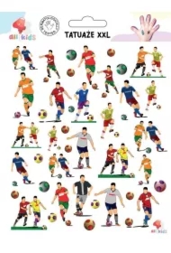 Tatuaże zmywalne dla dzieci Piłkarze XXL