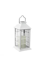 Lampka solarowa lanter biała