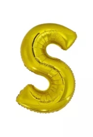 Balon foliowy litera S złota
