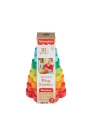 Fisher-Price. Drewniana piramidka Kolorowe kwiatki