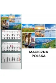 Kalendarz 2026 trójdzielny magiczna polska