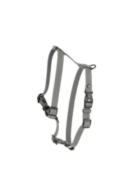 Szelki dla psa z wytrzymałej gumy, szare, 16mm/30-60cm