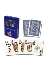 Modiano Jumbo Bike Trophy, karty do gry, niebieskie