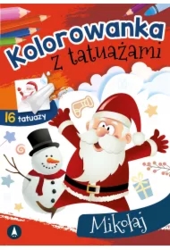 Kolorowanka z tatuażami. Mikołaj