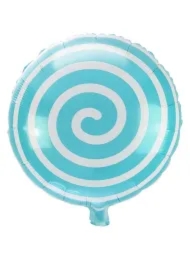 Balon foliowy lizak turkusowy