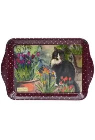 Taca kuchenna mała Kot i tulipany