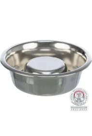 Slow Feeding, miska, dla psa, stal nierdzewna, o 17 cm