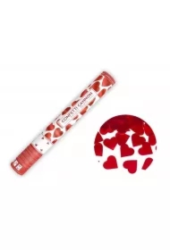 Tuba z sercami czerwony 40cm