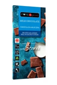 Czekolada mleczna ze stewią bez dodatku cukru bezglutenowa