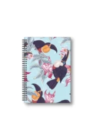 Brulion A5 Tukan w twardej oprawie na spirali