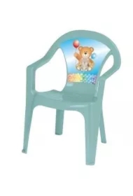 Krzesełko plastikowe pastel turkus