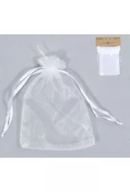 Woreczki organzowe białe